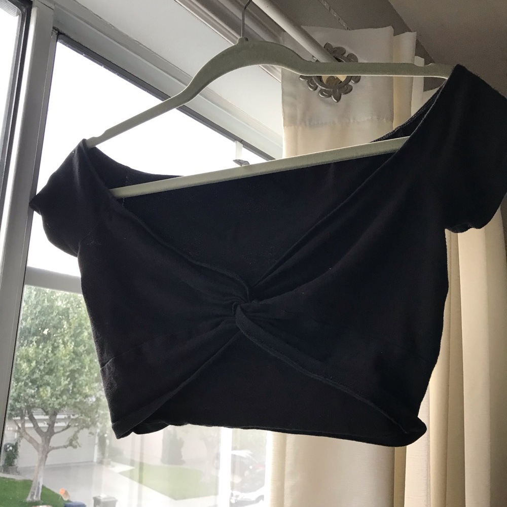 Off the shoulder crop top